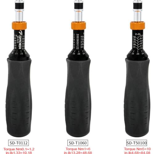Adjustable Torque Screwdriver for Electricians 1/4 Inch Universal Hex Bit Holder, 1.0-6.0 Nm