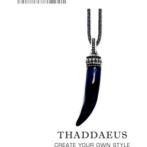 Beads Necklace Tooth,2017 Brand New Max Rope Fashion Jewelry Europe Style Rebel Cross Bijoux Gift For Men & Women Friend