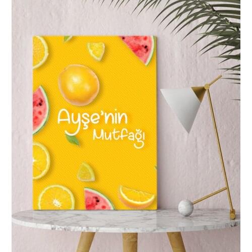 Personalized Kitchen Konseptli Canvas Table 30x50cm-13