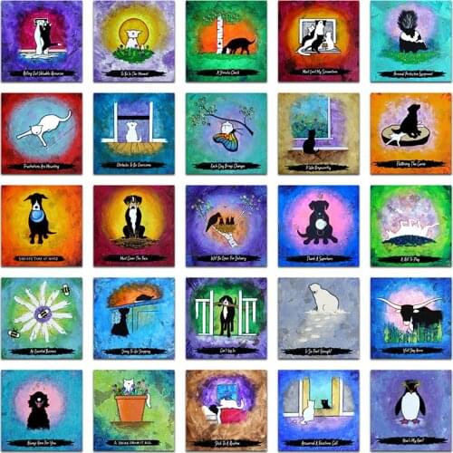 5D Full Square Diamond painting embroidery Cross stitch Animals Dog cat butterfly bird bee bear cow penguin DIY Drill mosaic 499