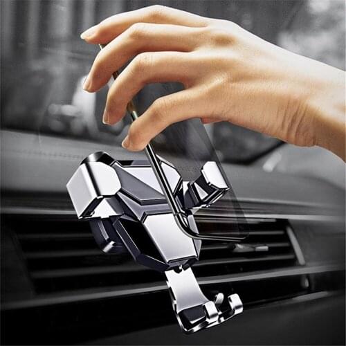 Gravity Car Mount For Mobile Phone Holder Car Air Vent Clip Stand Cell phone GPS Support For 4-6inches Mobile Phone
