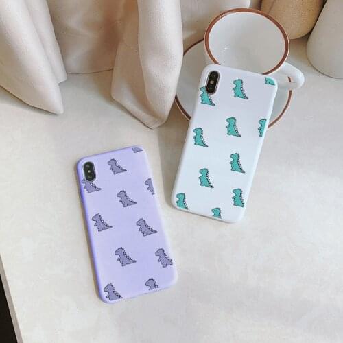 Cute Dinosaur Liquid Silicone Phone Case for iPhone 6s 7 8 Plus SE 2020 12 11 Pro Max XR XS MAX X Soft Candy Couple Cover Fundas