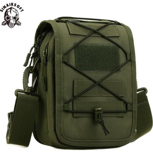 Tactical Military Messenger Bag Shoulder Nylon Outdoor Sport Fishing Camping Crossbody Mutil-function Molle Pouch Bags Mochila