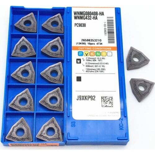 Carbide external turning tool WNMG080408 HA PC9030 turning blade 100% original high quality stainless steel WNMG080408