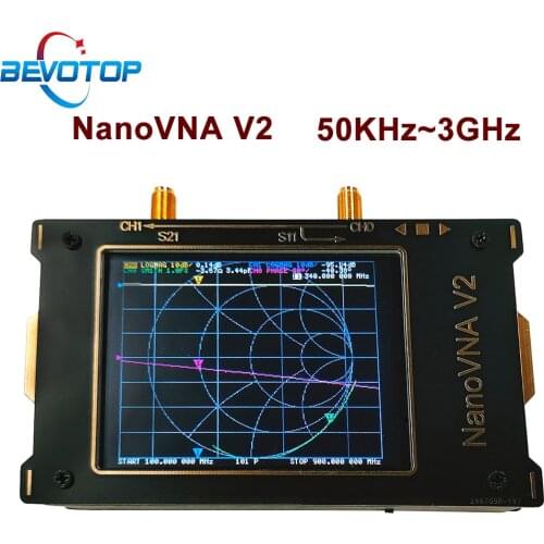 2020 Latest NanoVNA V2 3G Vector Network Analyzer 3.2 Inch Antenna Analyzer Shortwave HF VHF UHF Measure Duplexer Filter