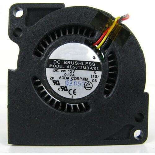 FAN FOR AB5012MB-C03 AB5012HX-C03 ADDA Server Blower Fan DC 12V 50x50x20mm 3Wire 3Pin 50mm cooler