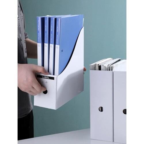 Office Document File Storage Box Folding Desktop Organizer Multi-functional Books Sundries Storage Stationery