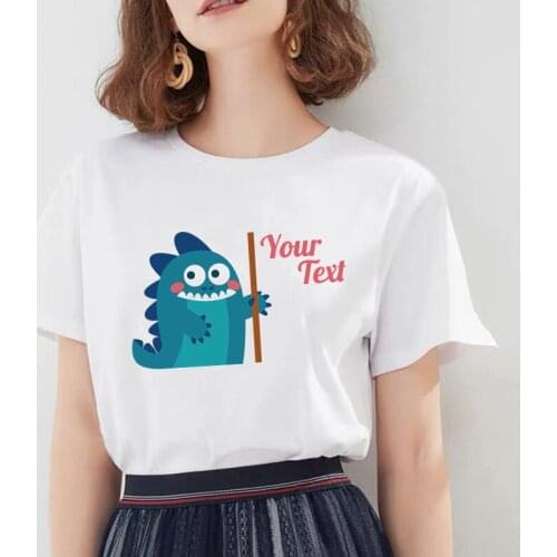 Cute Forest Monster Graphic T-shirt Women 2020 New Harajuku Fashion Summer Ladies Tops Casual Short Sleeve White T Shirt Female