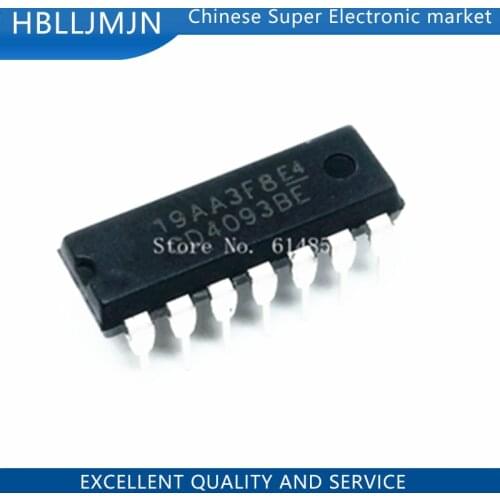 10pcs CD4093 CD4093BE HCF4093BE DIP CD4093BD