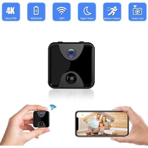 2021 Low Power Consumption 4K Wifi Camera Small Wireless Security Video Camcorder Night Vision Motion Detection Remote View
