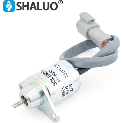 12V 41-6383 Diesel Generator Set Shutdown Shut Off Solenoid for Thermo King VDC12V