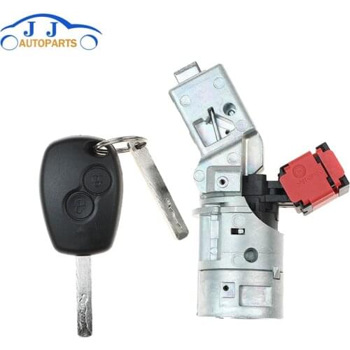 8200214168 Ignition Lock Barrel Starter Switch+Key For Renault For Vauxhall Fiat 2005-2012 7701208408 N0502064 N0502060 N0502057