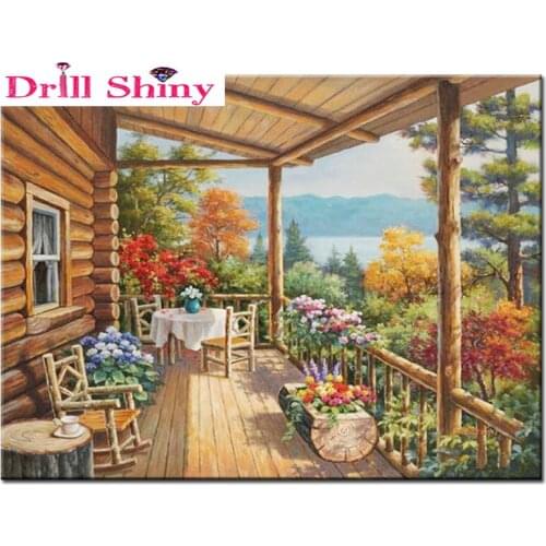 DIY Diamond embroidery icon 5d diamond painting cross stitch scenery flower diamond mosaic sale painting rhinestones Home decor