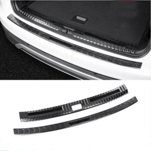 Car accessories For Hyundai Tayron 2018 Stainless Steel Rear Trunk Boot Bumper Guard Plate Protector Molding Trim