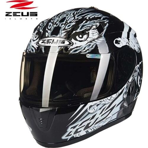 Black white men ZEUS motorcycle full face helmet,electrical motorbike moto motocross off road helmet for women black red white