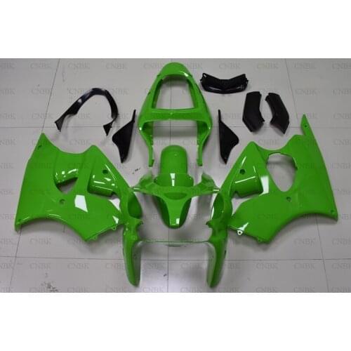 For 636 ZX-6r 2000 - 2002 Fairings ZX6r 636 2002 Green Fairing 636 ZX-6r 2000 Fairing Kits Unpainted