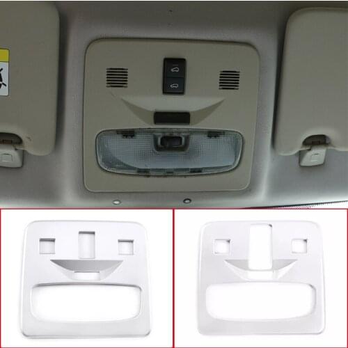 Car Styling Reading Lamp Decoration Frame Cover ABS Chrome For Land Rover Freelander 2 2007-2015 Interior Roof Light Decor Trim