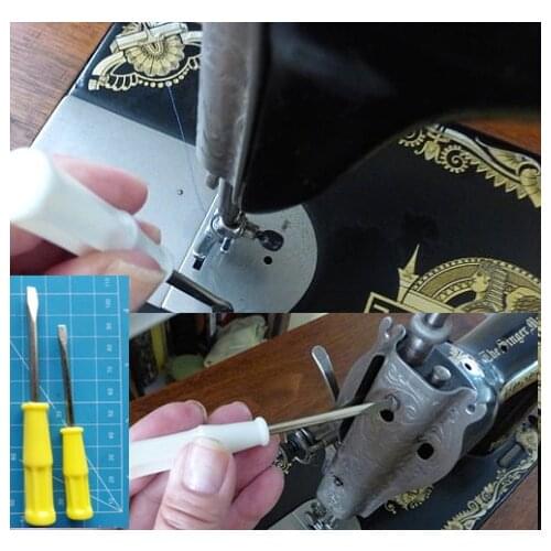 HOME MULTI-FUNCTION SEWING MACHINE SCREWDRIVER, SMALL 2PCS SCREWDRIVER VINTAGE SEWING MACHINE, INDUSTRIAL SEWING MACHINE