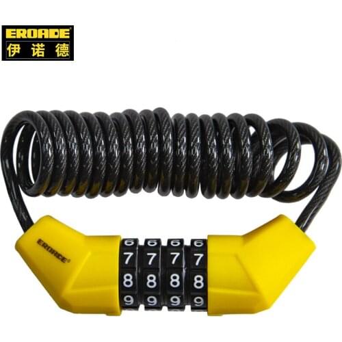 EROADE Motorcycle Bike Zinc Alloy Helmet Lock Ultra Light Super Long Code Waterproof Anti-Rust Padlock Bicycle Luggage Backpack