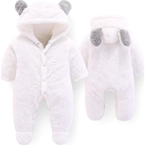Winter Newborn baby boys girls clothes sets velvet warm jumpsuit suit for baby boy girl clothing sports hooded coat rompers sets