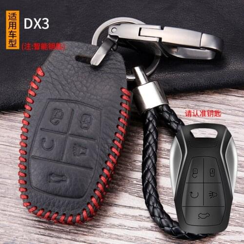 Leather Keychain Covers for-Car Key Men Key Holder Car Key Wallets Housekeeper Keys Organizer Bag Purse Zipper Key Case
