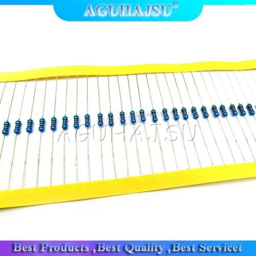 Metal Film Resistors 1/4W 220ohm 1% Colored Loop Resistors (100pcs/lot)
