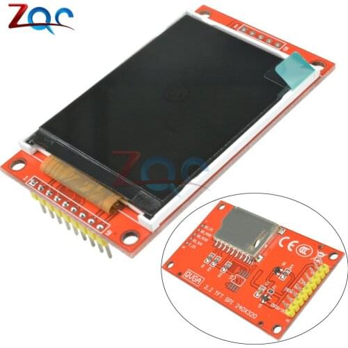 2.2 Inch 240*320 Dots SPI TFT LCD Serial Port Module Display ILI9341 5V / 3.3V 2.2'' 240x320 for Arduino AVR/STM32/ARM/PIC Diy