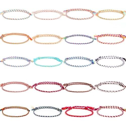 Handmade Woven String Bracelets for Women Men Tassel Knots Colorful Thread Rope Tibetan Bracelet Ethnic Jewelry 2021 Summer