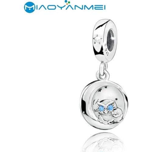 Fit Original Pandorador Bracelets 925 Sterling Silver Beads Always By Your Side Owl Dangle Charm Women DIY Fashion Jewelry Gift