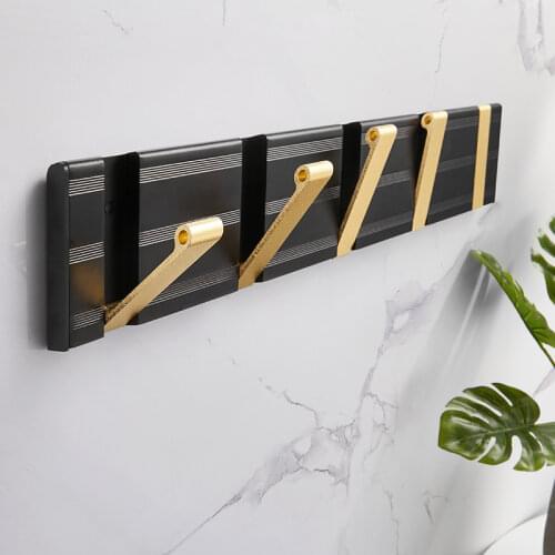 Modern creative luxury home non-porous invisible coat hooks luxury coat hooks hanging on the cloakroom bedroom bathroom wall