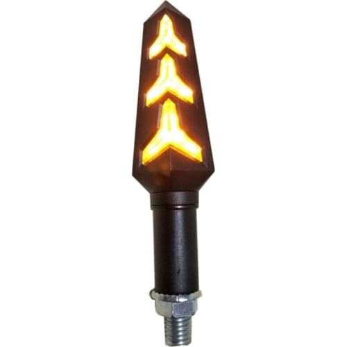 2-Piece Motorcycle Indicator Light Mobile Turn Signal Light Y-Shaped LED Bulb Motorcycle Indicator Light