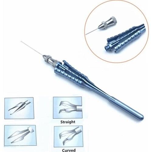 Titanium 23G Retinal Capsulorhexis forceps Intraocular Ophthalmic micro Surgical Instruments