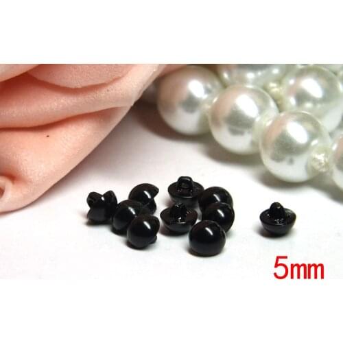 Wholesale bulk lot 50pairs Black Resin Button Doll, Bear Sewable Safety Eyes --5mm