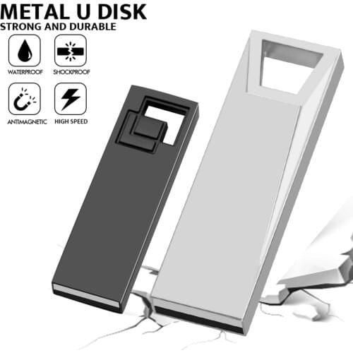 High Speed Memoria 128GB Pen Drive 16GB 8GB 4GB USB Flash Drives 32GB Stick Newest Metal Pendrive Waterproof Cel USB 2.0 Metal