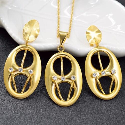 ZEA Dear Jewelry Big Jewelry Set For Women Necklace Earrings Pendant Dubai Fashion Jewelry For Anniversary Gift Jewelry Findings