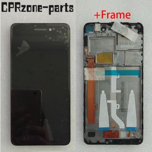 5.0" Black / White with Frame For Lenovo S60 S60A S60-a lcd display with touch screen digitizer sensor panel assembly
