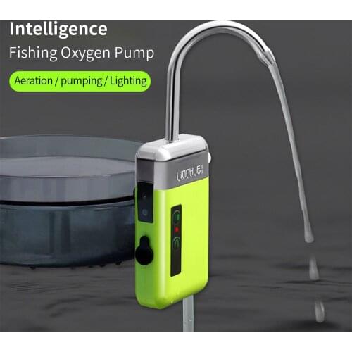 3 Modes Fishing Oxygen Pump Water Absorber Accessories Outdoor Portable Smart Durable Automatic Induction LED Lighting X202G