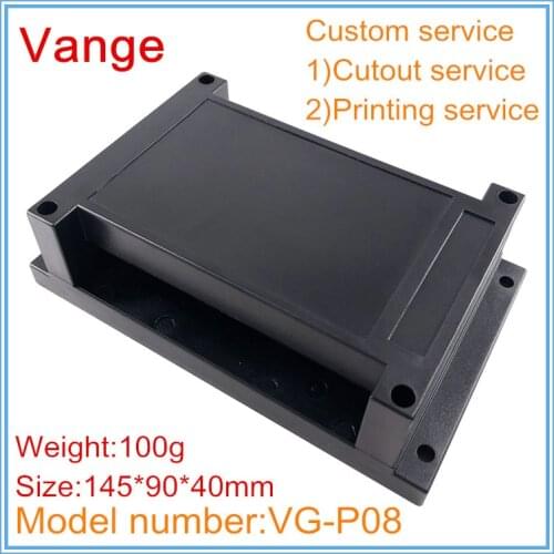 1pcs/lot electric module project box 145*90*40mm ABS plastic instrument housing diy case mold extrusion for din rail product