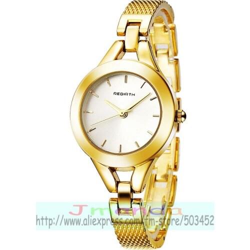 50pcs/lot RE076 high quality luxury rebirth bracelet watch for women wrap quartz elegance bangle watch wholesale wristwatches