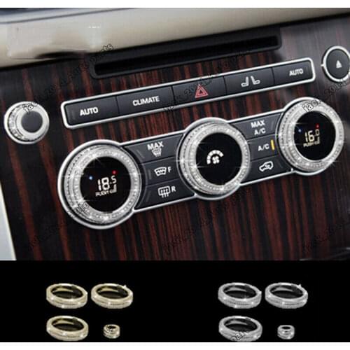 Diamond Air Conditioning Knob Ring Trim for Range Rover Sport Vogue 2014 2015 2016 2017