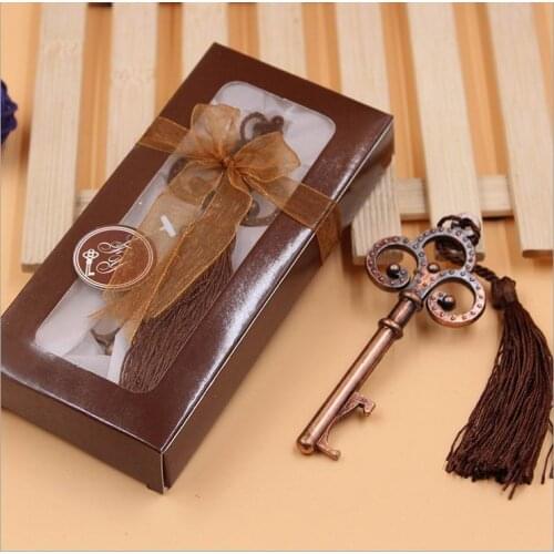 Antique Victorian key Bottle Opener 150 PCS/LOT Wedding Favors Guest Gift for Men+FREE SHIPPING