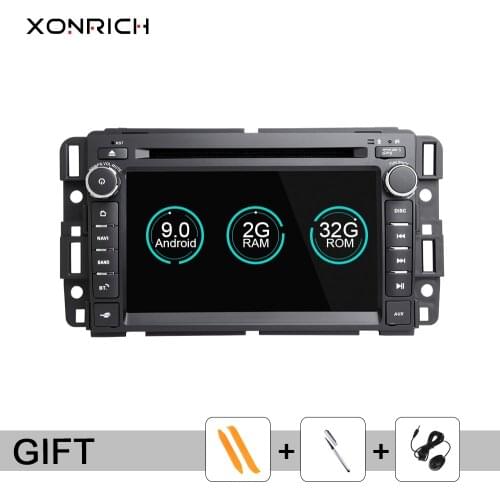 1 din Android 9.0 Car Multimedia player Car DVD GPS Radio For GMC Chevrolet Chevy Yukon Sierra Tahoe Acadia Suburban navigation