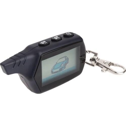B9 Two Way Car Alarm System Two Way Alarm LCD Display Remote Engine Start For Vehicle Security Systems Russian Version Starline