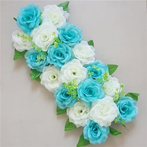 Artificial Flower Panel Plant wall Wedding Road Lead Hydrangea Peony Flower Wedding Arch Square Pavilion Corners Decor Flores
