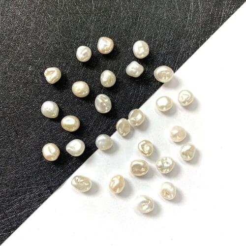 Natural Freshwater Pearl Irregular Shaped Non-porous Beads for DIY Fashion Jewelry Making Necklace Bracelet Earrings Size 8x10mm