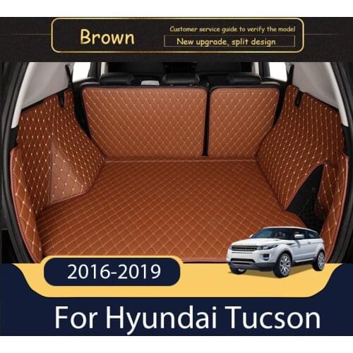 Car Trunk Mat For Hyundai Tucson 2016 2017 2018 2019 2020 Boot Mat Rear Trunk Liner Cargo Floor Carpet Car Accessories