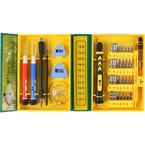 Free Shipping 38 In1 Multi-purpose Precision Magnetic Screwdriver Set BEST 8921 Kit For PC Notebook Phone Open Repair Tools