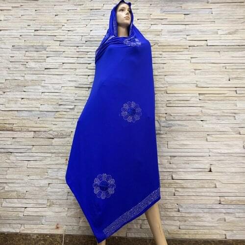Muslim New Fashion Cotton Elastic Scarf Shawl African Ladies Outdoor Scarf Type Headscarf Female Prayer Type Headscarf BF-246