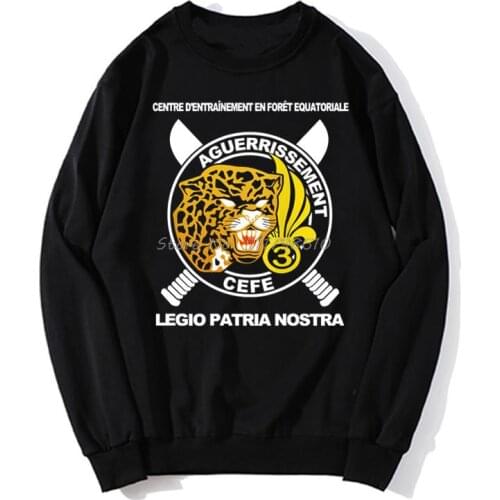 France French Army 3 Rei Legion Etrangere Cefe Jungle Warfare Training Men Fashion Funny Hoodie Spring Autumn Sweater Streetwear