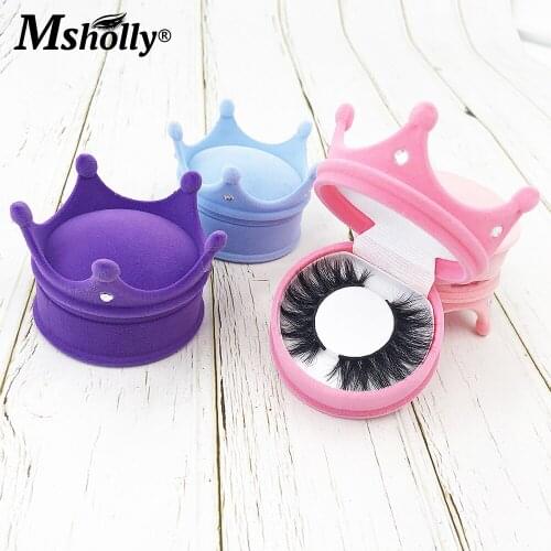 3D Mink Eyelashes Set With Crown Boxes Fluffy Soft Wispy Natural 25mm False Lashes Makeup Wholesale Beauty Bulk Lash Package